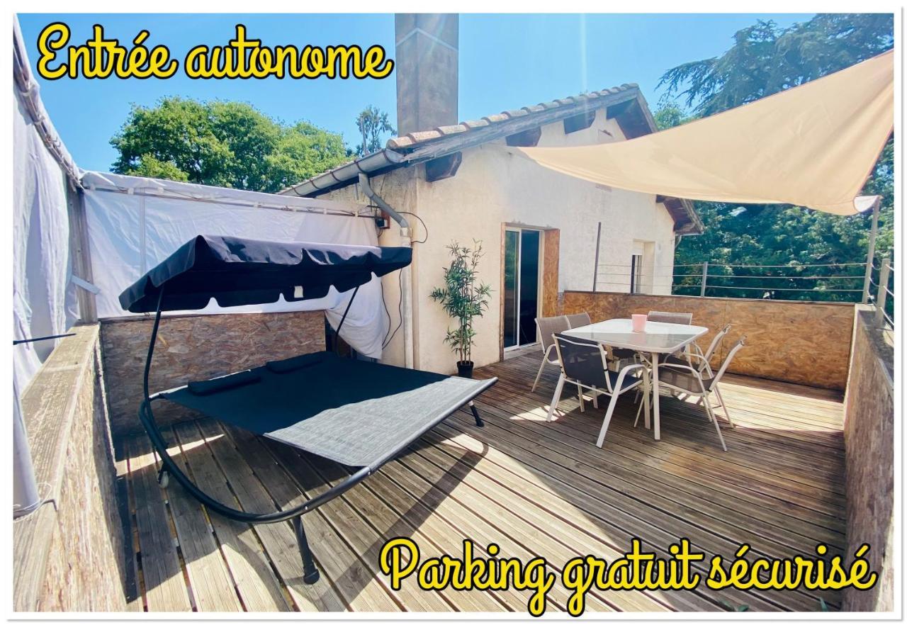 شقة T3 En Duplex Pour 6 Pers Bien Place Terrasse Et Parking Inclus تولوز المظهر الخارجي الصورة